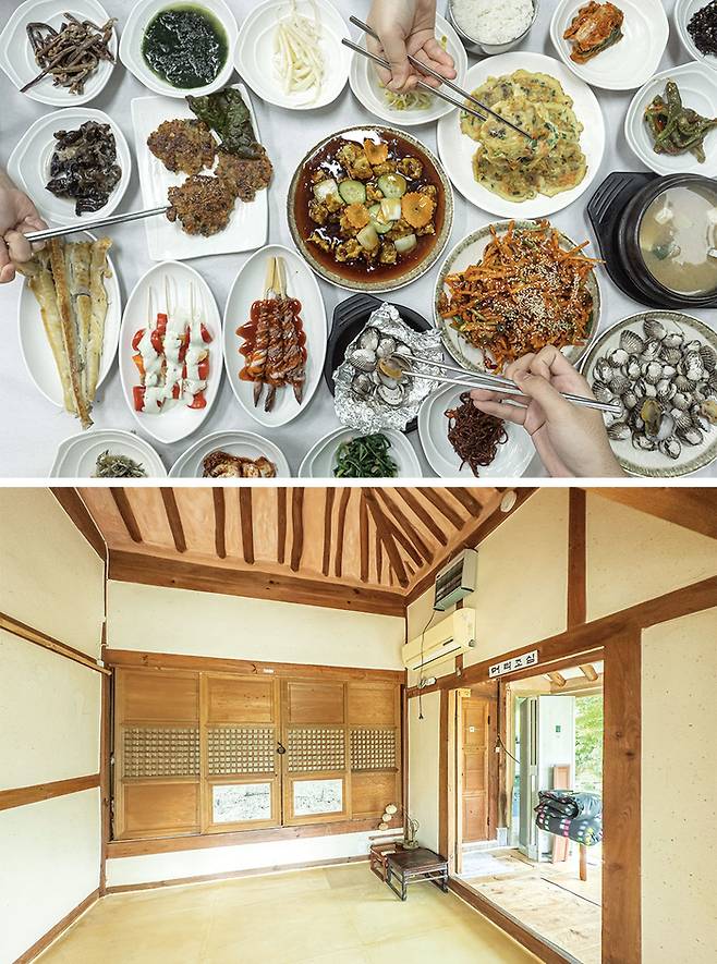 (위)꼬막정식 (아래)목임당