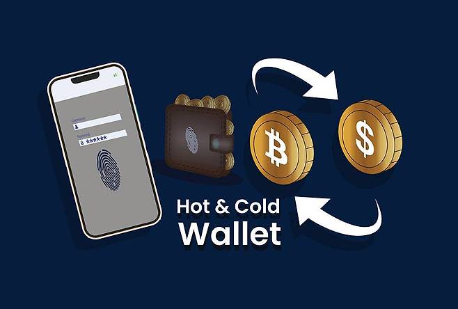 가상자산을 보관하는 핫월렛·콜드월렛 / 출처=셔터스톡