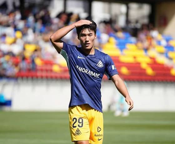 스페인 2부리그 FC안도라에서 뛰고 있는 김민수. 사진 SNS 캡처