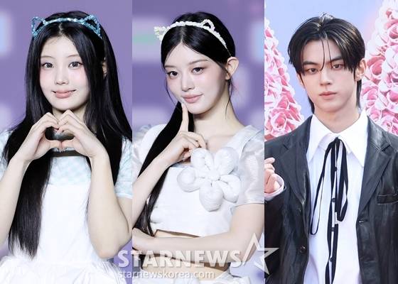 아일릿 원희, 아일릿 민주, TWS 도훈(왼쪽부터) /사진=스타뉴스