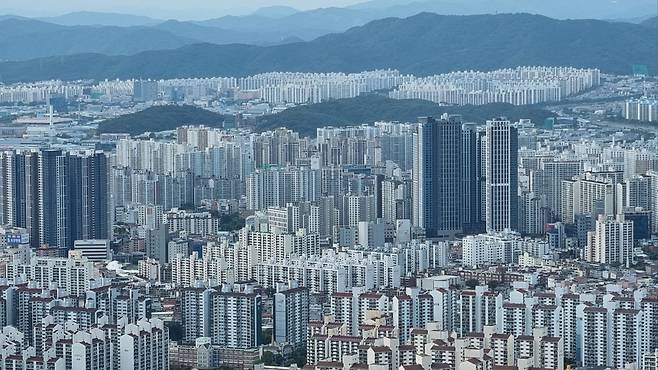 2026년 새해 1월 3일 대구도심 아파트 단지 전경.[사진=김병진 기자]