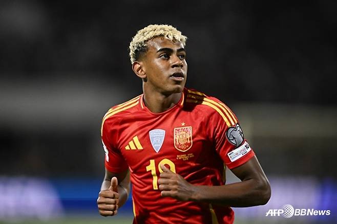 스페인 축구대표팀 공격수 라민 야말. /AFPBBNews=뉴스1