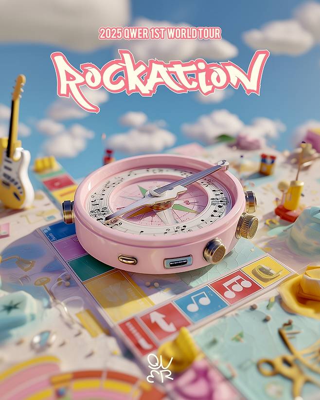 QWER, 亞 8개 도시 수놓는다! 오늘(3일) 마카오서 월드투어 'ROCKATION' 개최