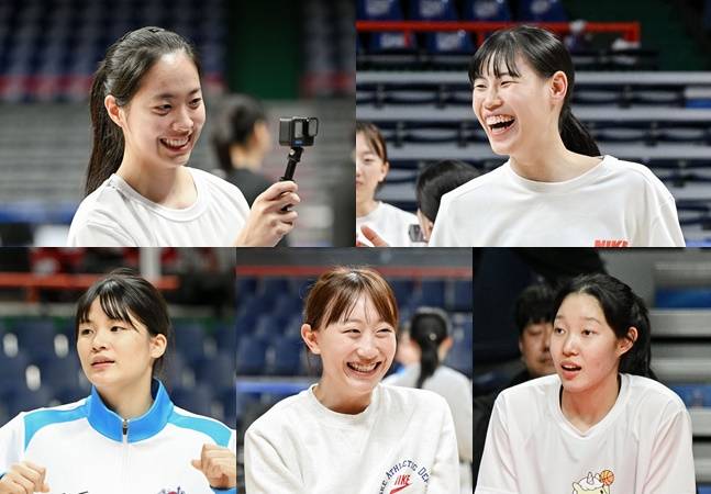 2025~26시즌 WKBL 올스타전에 처음 출전하는 선수들. 왼쪽 위부터 시계방향으로 박소희, 홍유순, 이민지, 이채은, 변소정.  /사진=WKBL 제공