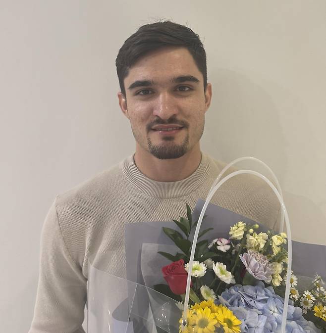 한국전력이 영입한 대체 아시아쿼터 무사웰 칸  [한국전력 배구단 제공. 재판매 및 DB 금지]