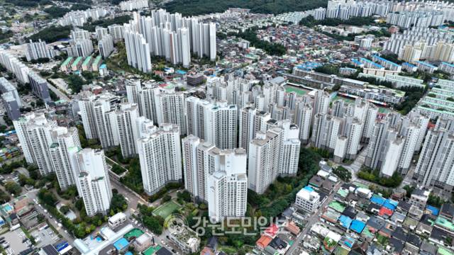 ▲ 춘천지역 아파트 모습. 강원도민일보 자료사진