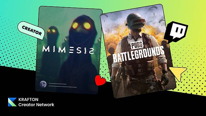 크래프톤의 글로벌 크리에이터 프로그램 ‘크래프톤 크리에이터 네트워크(KCN)’ 소개 이미지 [크래프톤 제공]