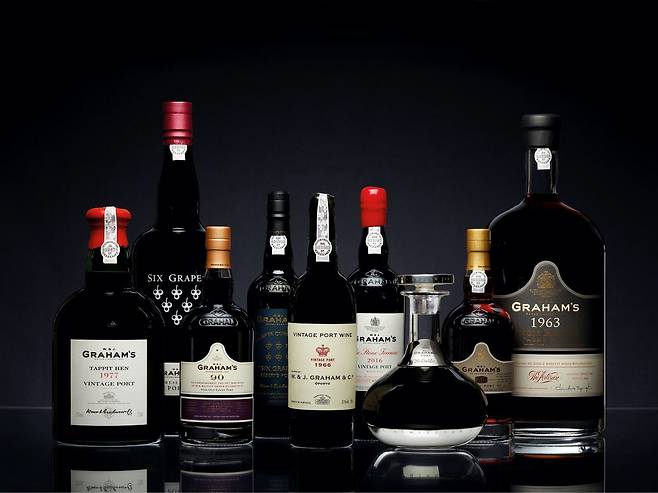 그라함의 다양한 포트 와인. 홈페이지
