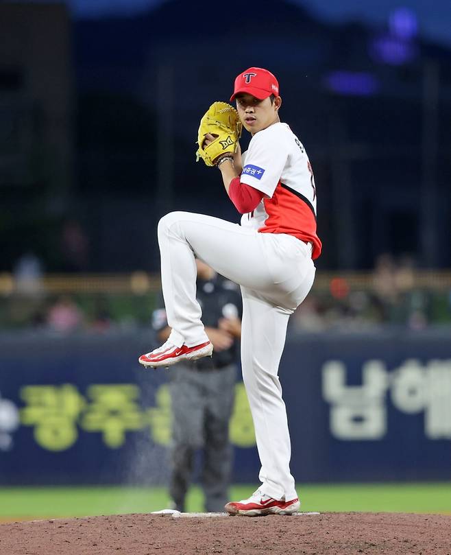 KIA 타이거즈에서 활약하던 시절 임기영의 모습. /사진=KIA 타이거즈 제공