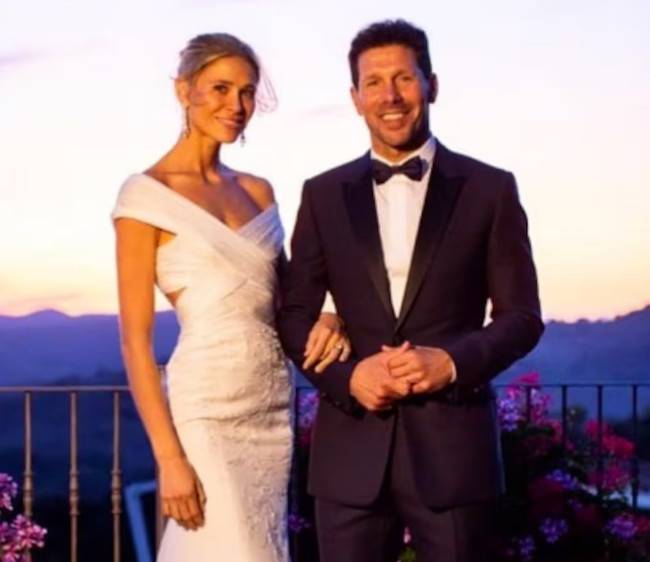 디에고 시메오네 부부의 웨딩 사진. /사진=SNS