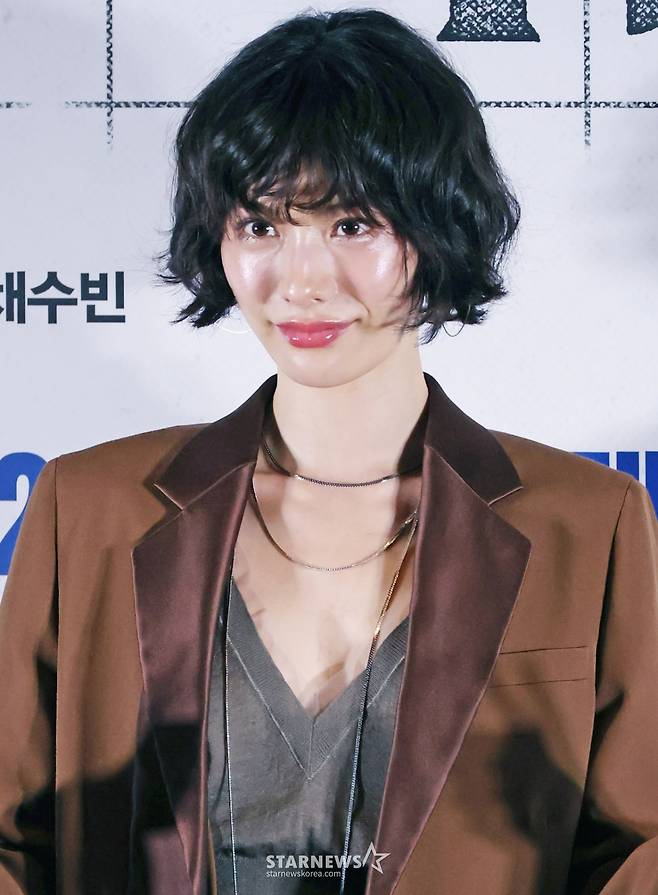 배우 나나가 15일 오후 서울 메가박스 코엑스에서 진행된 영화 '전지적 독자 시점'(감독 김병우) 언론시사회 및 기자간담회에 참석해 포즈를 취하고 있다.  /2025.07.15 /사진=이동훈 photoguy@