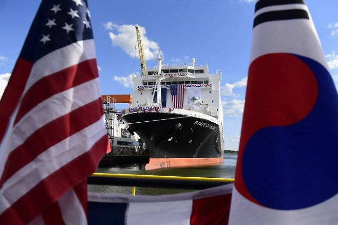 미국 필라델피아의 한화오션 필리조선소.(사진=AFP)