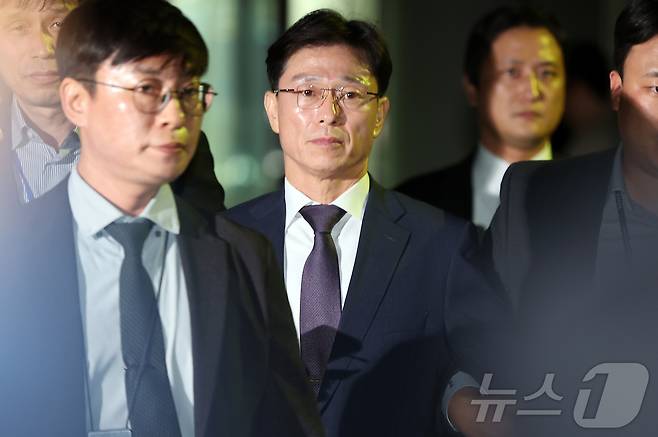 채상병 순직 및 수사 외압·은폐 의혹의 핵심 피고인인 임성근 전 해병대 1사단장. 2025.10.23/뉴스1 ⓒ News1 김진환 기자