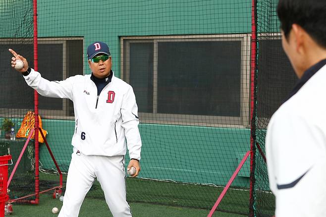 울산 웨일즈 장원진 감독 두산 시절 모습. 사진 | 두산 베어스