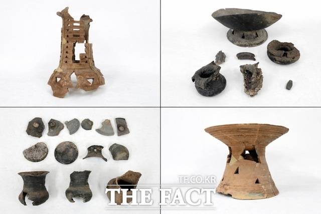 고령군 쌍림면 합가리 토기가마유적 출토된 유물. /고령군