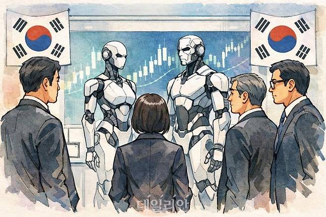 미래에셋자산운용이 휴머노이드 로봇 산업의 밸류체인에 투자하는 ‘TIGER 코리아휴머노이드로봇산업’을 오는 6일 신규 상장한다. ⓒ데일리안 AI 삽화 이미지