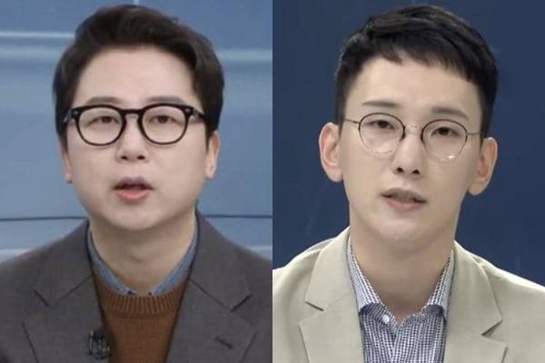 국민의힘 장예찬 여의도연구원 부원장(왼쪽), 박민영 미디어대변인. / 사진=페이스북