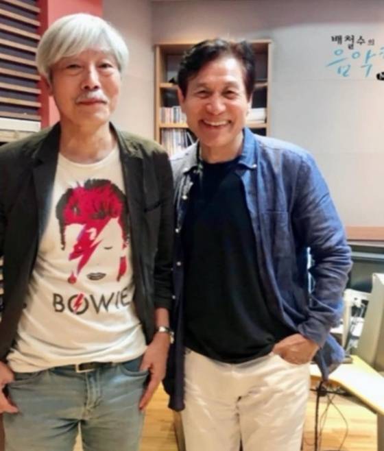 배철수, 故안성기 /사진=배철수 SNS