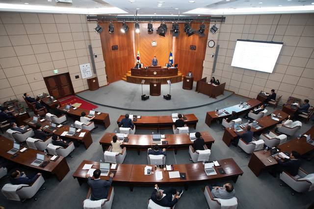 군산시의회 본회의장. 전북일보 자료사진