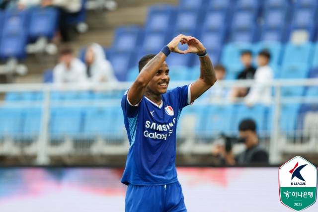 수원 삼성 블루윙즈의 마테우스 세라핌. K리그 제공.