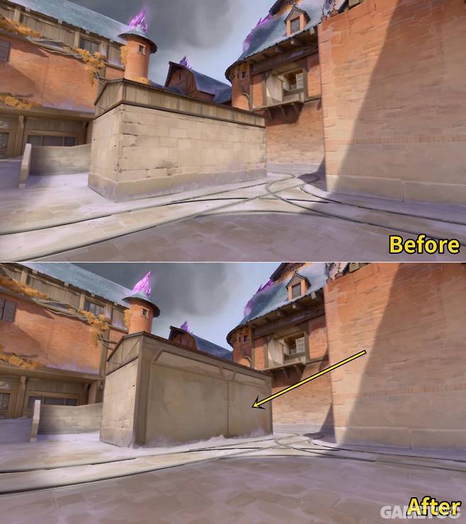 구조물의 벽이 보강되며 보다 안전한 스파이크 설치가 가능해졌다 (사진= 라이엇게임즈 제공)