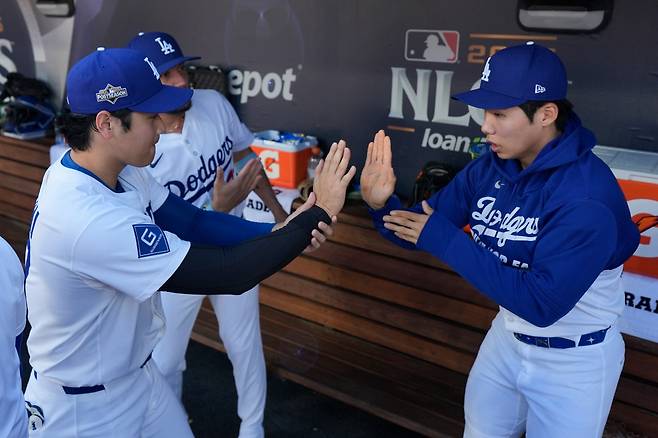 LA 다저스 김혜성과 오타니 쇼헤이. AP연합뉴스
