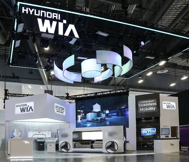 6일부터 9일까지(현지시각) 미국 라스베이거스에서 열리는 2026 국제전자제품박람회(Consumer Electronics Show, CES 2026)에 마련한 현대위아 부스 전경. ⓒ현대위아