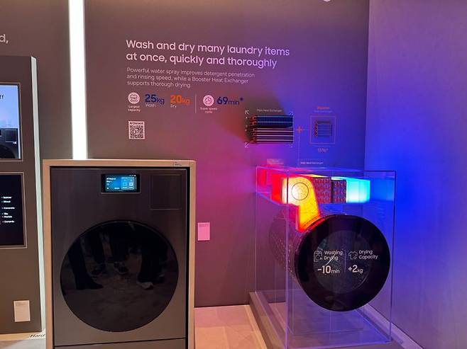 삼성전자가 'CES 2026' 에서 공개한 2026년형 비스포크 AI 콤보 ⓒ데일리안 고수정 기자