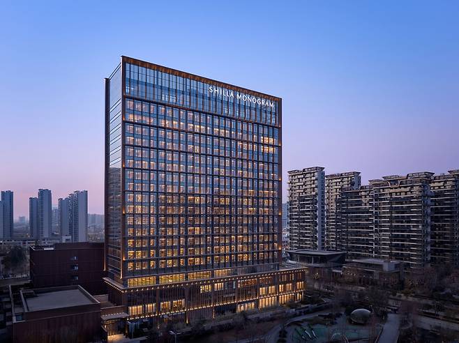 A 3-D rendered image of Hotel Shilla's new China hotel, Shilla Monogram Xi'an [THE SHILLA]