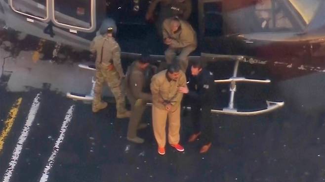 니콜라스 마두로 베네수엘라 대통령이 5일 뉴욕 법원에 출석해 무죄를 주장했다.[사진｜뉴시스]