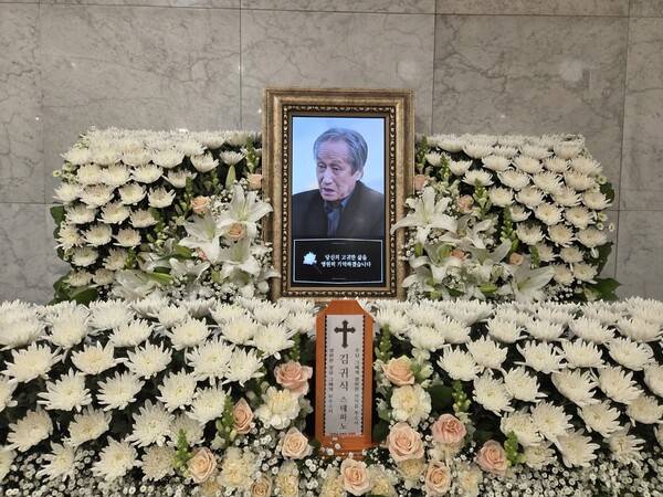 고 김귀식 선생님의 빈소. 전국교직원노동조합 제공