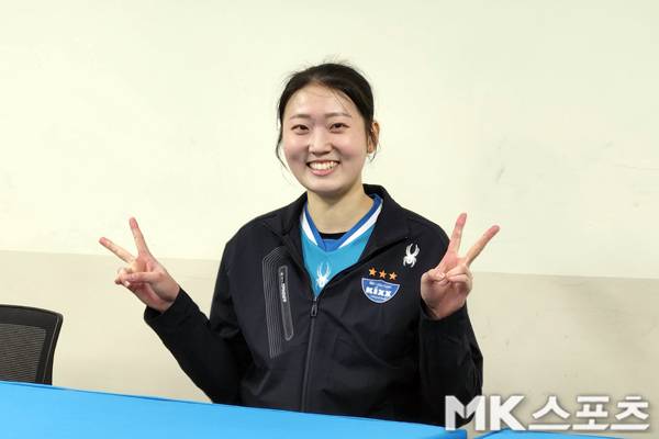 권민지는 이날 경기 흐름을 바꿨다. 사진(장충)= 김재호 기자