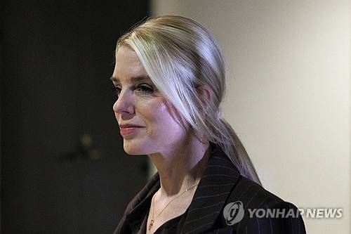 팸 본디 미국 법무부 장관 [워싱턴DC EPA=연합뉴스 자료사진 제공]