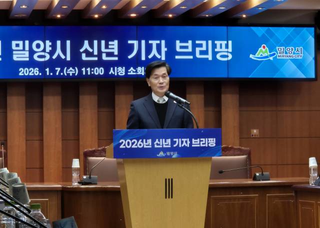 ▲안병구 밀양시장. ⓒ프레시안(임성현)