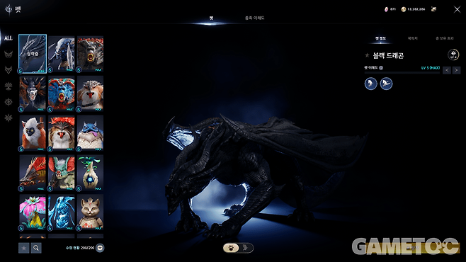 최근 패치로 펫 시스템이 서버 내 캐릭터 공유로 변경됐다 (사진=김영찬 기자)