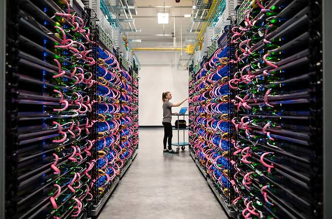 구글클라우드 데이터센터 내부./구글클라우드