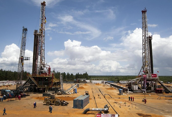 베네수엘라의 오리노코 유전지대의 석유시추 시설 모습. PDVSA 제공