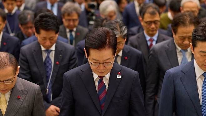 이재명 대통령이 지난 2일 청와대에서 열린 시무식에 참석하고 있다. (대통령실)