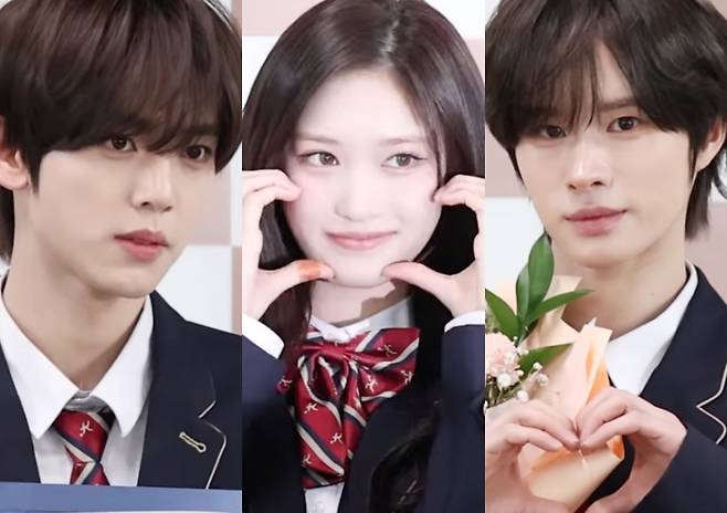 (왼쪽부터) 제로베이스원 한유진, 아이브 이서, 투어스 경민 /사진=오찬우 기자 ocw6540@