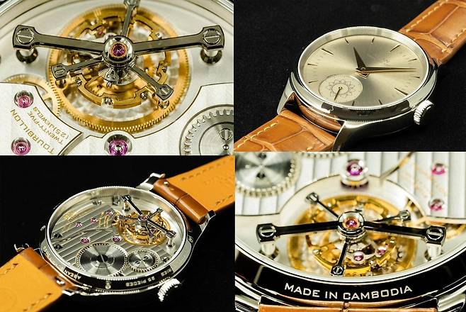 프린스그룹 제작 시계 2022년 11월 아세안 정상회의에서 훈 센 당시 캄보디아 총리가 정상들에게 선물한 프린스그룹 제작 시계.
[훈 센 페이스북 캡처. 재판매 및 DB 금지]