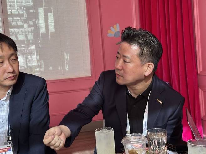 이제형 스트라티오 코리아 대표가 CES 2026 현장에서 열린 과기정통부와의 간담회에서 발언하고 있다. 사진=백종민 테크스페셜리스트