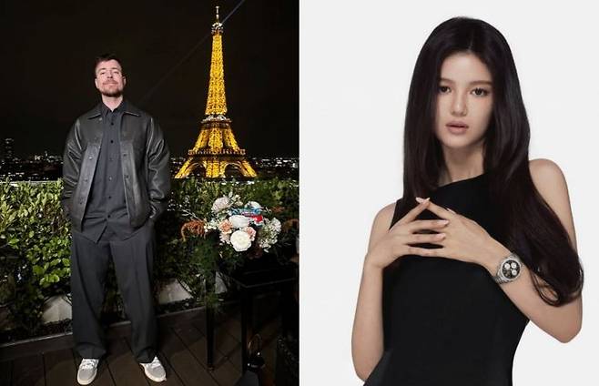 미스터비스트와 다니엘. 인스타그램