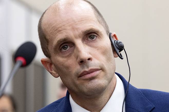 지난해 12월 30일 국회 청문회에 참석한 해롤드 로저스 쿠팡 대표이사./뉴스1