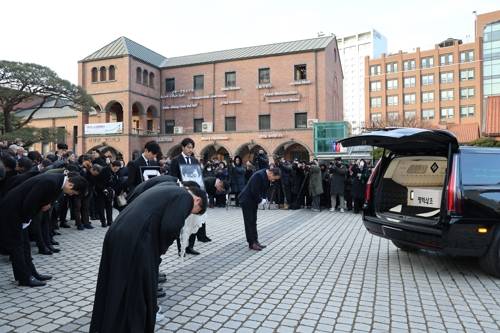 고 안성기 배우 장례미사. (사진=연합뉴스)
