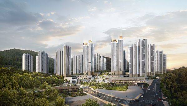 서울 노원구 중계본동 백사마을 재개발 사업 조감도. 최고 35층, 26개동 3178세대 아파트를 건설한다. [사진 서울시]