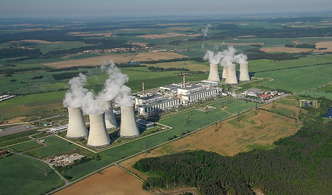 체코 두코바니 지역 소재 원전 전경. 한국수력원자력 제공