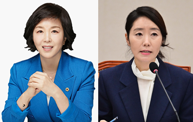 무소속 강선우 의원(오른쪽)과 김경 서울시 의원. [서울시의회·이상섭 기자]