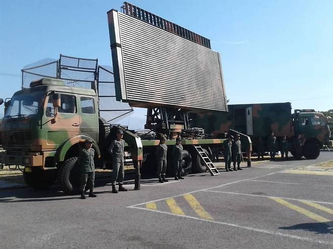 베네수엘라에 배치된 것으로 알려진 중국산 JYL-1 레이더. 세계일보 자료사진