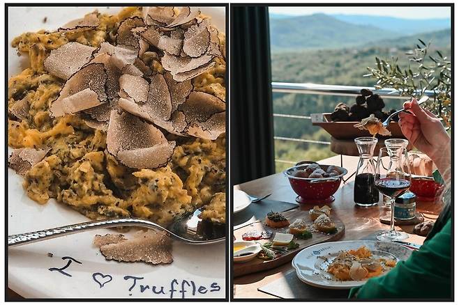 송로버섯을 아낌없이 갈아 넣은 음식. 사진제공|크로아티아관광청/CNTB