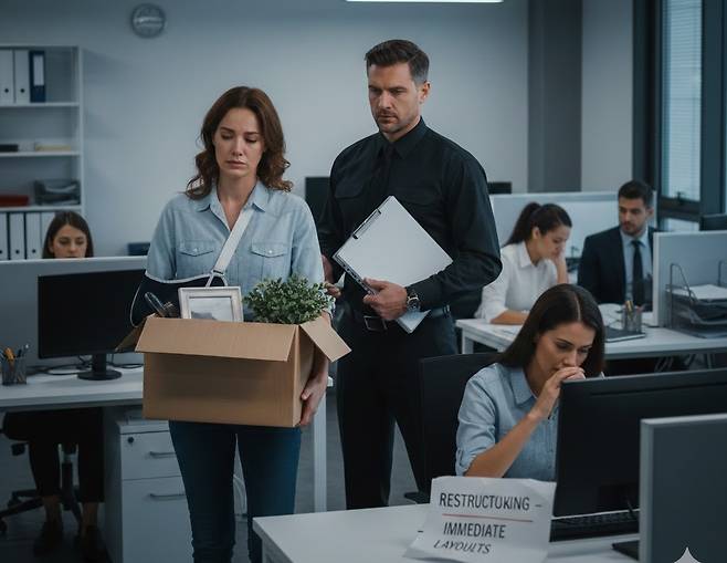 정리해고 이미지 / 구글 제미나이 제작